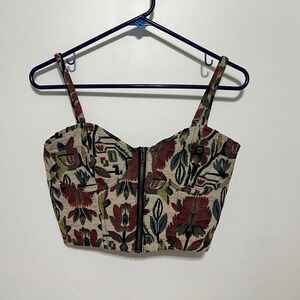 Very J Multicolor Floral Crop Top